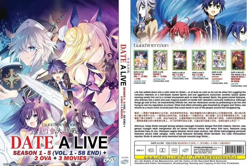 デート・ア・ライブ シーズン1-4 Vol.1-46 終了 + 2 OVA + 映画英語