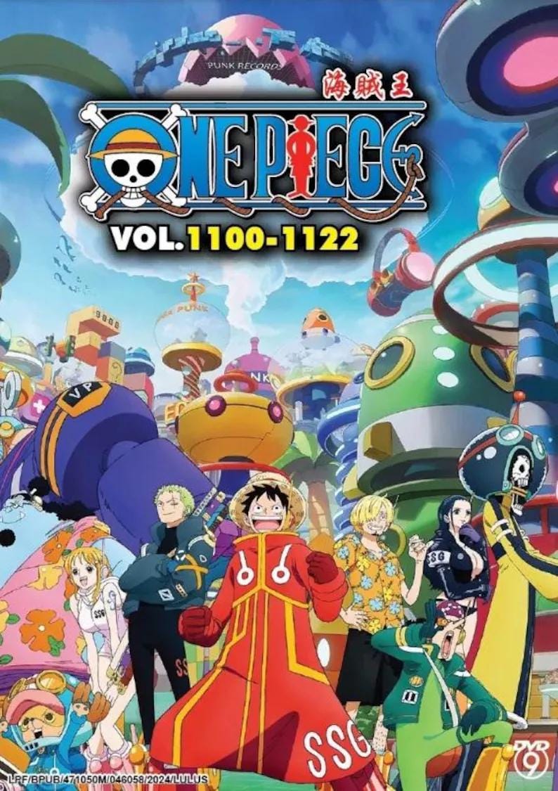 Anime DVD One Piece TV Series Box 37 Vol. 1100-1122 English