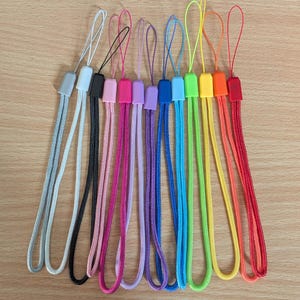Handmade Wrist Lanyard | Colourful Braided Nylon Strap | 8 Colour Options for Phone, Camera & USB | Tech Accessory