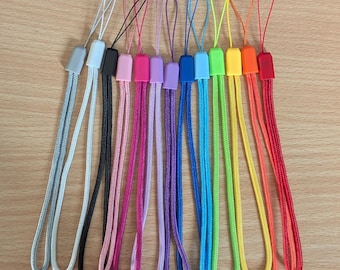 Handmade Wrist Lanyard | Colourful Braided Nylon Strap | 8 Colour Options for Phone, Camera & USB | Tech Accessory