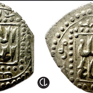 Ayyubíes, temporeros. al-Salih Ismail, AR Medio dirham, Dimashq Mint