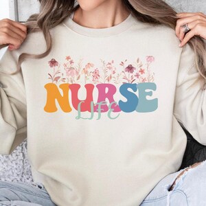Floral Nurse Shirt, New Nurse Gift, Nurse Appreciation, Nurse Student Tee, Registered Nurse Shirt Nursing School Tee, Floral Nurse T-shirt