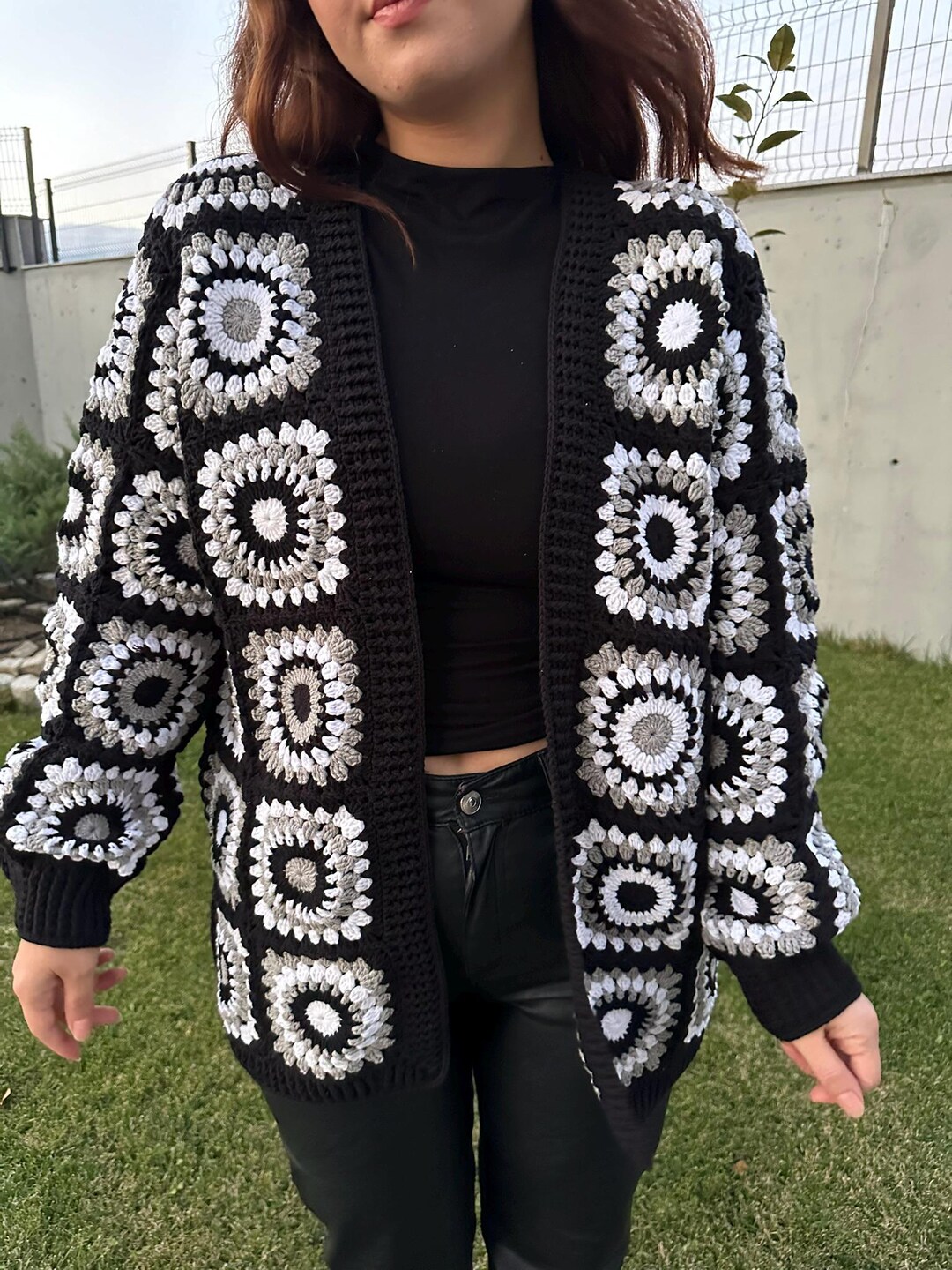 トップス 60's Hand made knit cardigan 60s Chunky Cable Knit Wool Cardigan | S-M - Lucky Vintage