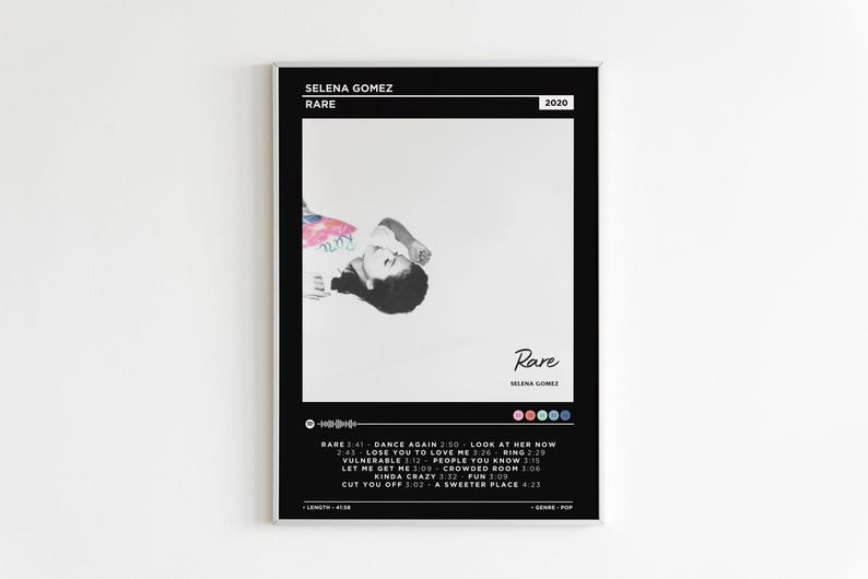 Selena Gomez Rare Album Poster / Album Cover Poster / Music Gift