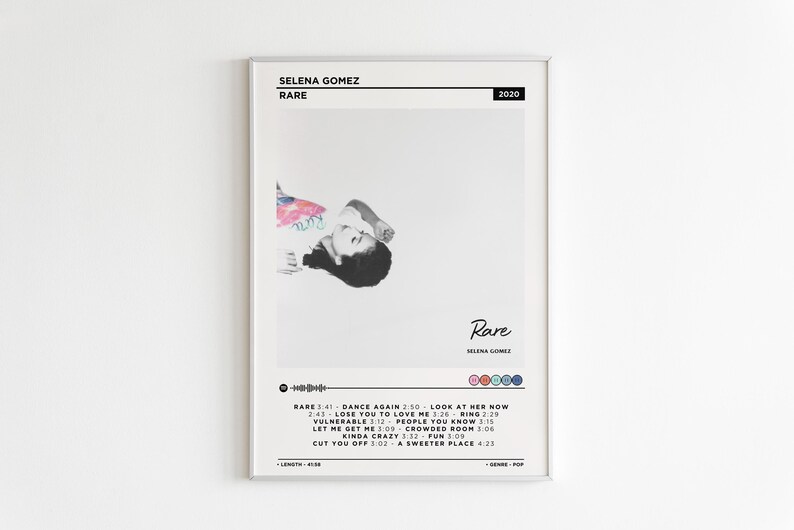 Selena Gomez Rare Album Poster Album Cover Poster Music Gift selena-gomez-rare-album-poster-album-cover-poster-music-gift