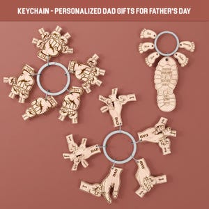 Father&#39;s Day Keychain Laser Cut, Dad Gift Lasercut SVG, Personalized Keychain, Fist Bumps Keychain Svg, Fathers Day Ornaments Svg, Keychains