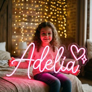 Custom Neon Name Sign bedroom, Teen Room Decor, Gifts for kids girl image 18