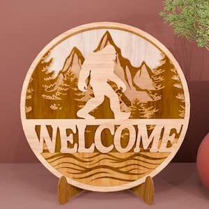 Big foot Multilayers Laser Cut File, Big Foot Svg, Layer Art Piece for Glowforge SVG, Fathers Day Gift