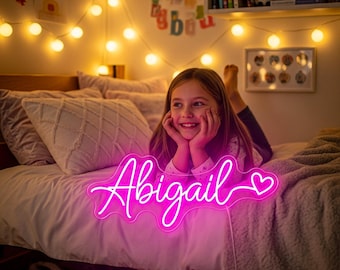 Personalized Neon Name Sign, gifts for kids Room Decor, light up signs