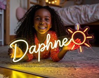 Custom Kids Name Neon Sign, christmas gifts for kids, Teenage gift girl room decor