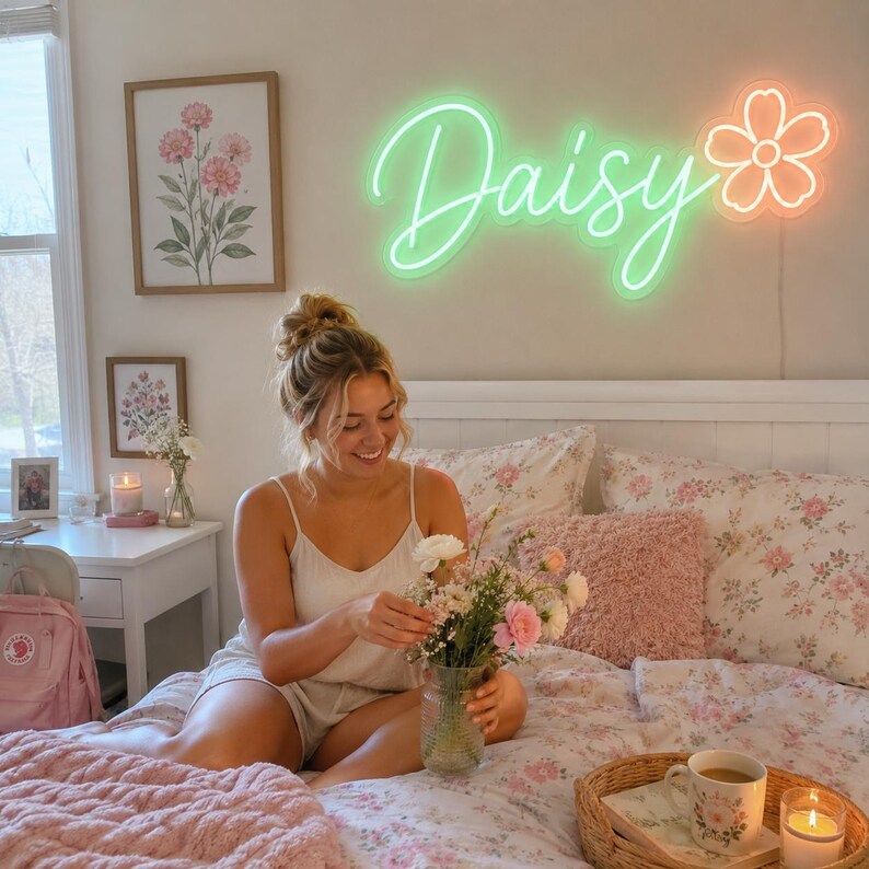 Custom Neon Name Sign bedroom, Teen Room Decor, Gifts for kids girl image 9