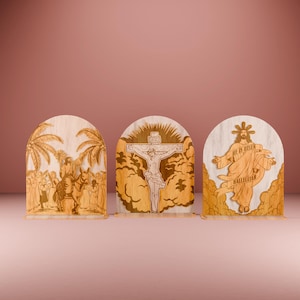 Bundle Decorazione pasquale Svg, Giorno di Pasqua Svg, È Risorto Svg, Arte della Croce di Gesù Svg, File tagliati al laser, File Glowforge Svg