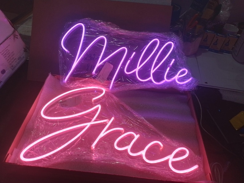 Custom Neon Name Sign bedroom, Teen Room Decor, Gifts for kids girl image 3