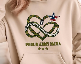 Custom Army Family Youth Hoodie Proud Army Mom Month Of Military Child Hoodie Shirt