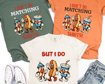 Comfort Colors Family Matching 4th Of July Shirts Funny Matching Patriotic Red White Blue
