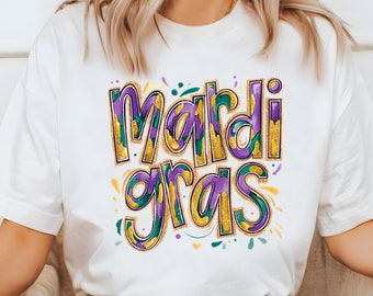 Mardi Gras T-Shirt, Mardi Gras Gift Shirt, Mardi Gras Festival T-Shirt, Mardi Gras Celebration Shirt, Fleur De Lis Shirt, Fat Tuesday Shirt
