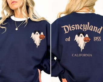 Disneyland California Sweatshirt,Disneyland Est. 1955 Sweatshirt,Disneyworld Sweatshirt,Halloween Sweater,Spooky Ghost Sweater,Gift for Her
