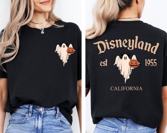Retro Disneyland California T-Shirt,Disneyland Est. 1955 T-Shirt,Disneyworld T-Shirt,Halloween Sweater,Spooky Ghost T-Shirt,Gift for Her