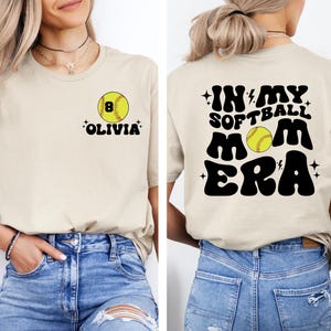 Custom Softball Mom Era T-Shirt: Game Day Apparel