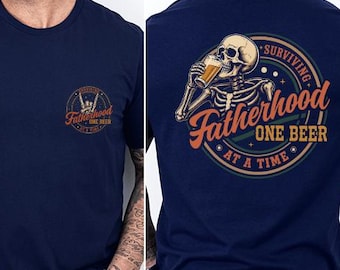 Surviving Fatherhood One Beer At A Time Shirt Funny Dad Gift For Husband Tee