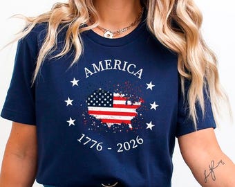 Stars Stripes 250 Years Freedom T Shirt Patriotic Family Matching July 4th Apparel