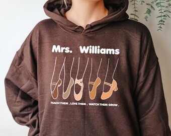 Personalized Ballet Dancer Gift Youth Hoodie Custom Dance Teacher Era Dancing Youth Hoodie Shirt