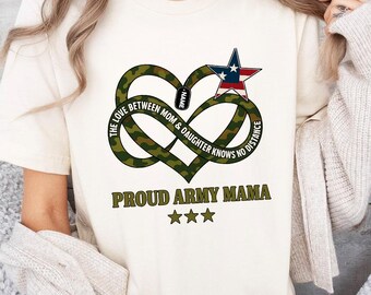 Comfort Colors Custom Army Family Outfits Proud Army Mom Month Of Military Child Tee