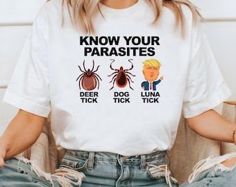 Funny Anti-Trump T-Shirt: Know Your Parasites Political Humor