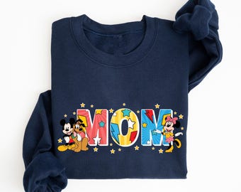 Disney Mom Toy Story Sweatshirt: Matching Family Pullover, Pixar Mama Graphic Sweater for Disney Trip