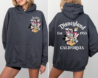 Custom Disneyland California Hoodie: Mickey and Friends Family Apparel