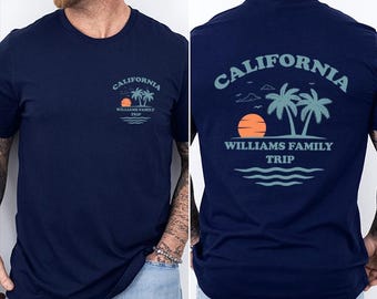 Front And Back Custom Family Trip Shirt Family Matching Shirts Summer Vacation Tee