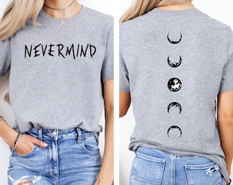 Nevermind Tattoo Moon Phase T-Shirt: Jimin Bangtan Kpop Army Gift