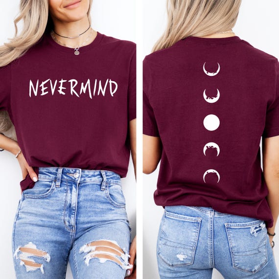 Nevermind Tattoo Moon Phase Shirt: Jimin Bangtan Kpop Tee