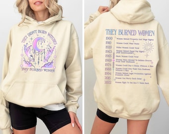 Witchy Feminist Hoodie: They Didn't Burn Witches - Boho Girl Power