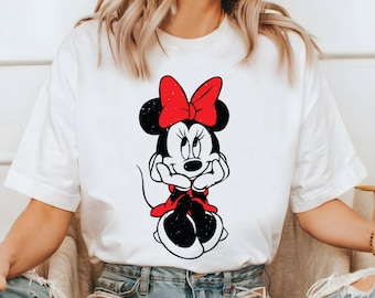 Cute Minnie Mouse Classic Tee: Vintage Minnie Portrait Shirt, Retro Disney Trip Shirt