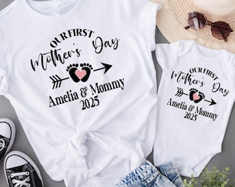 First Mother's Day Matching Shirt: Custom Mommy and Me Outfit