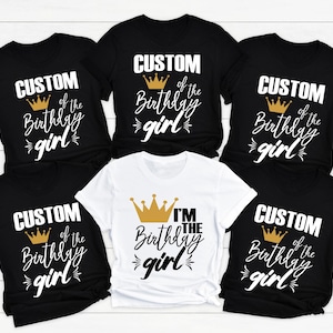 Custom Birthday Squad T-Shirts: Birthday Girl & Crew Shirts