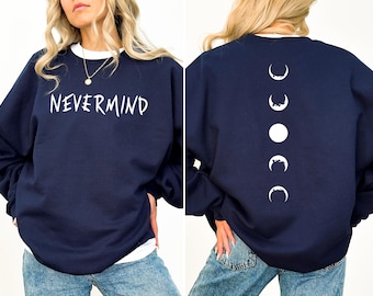 Nevermind Tattoo Sweatshirt: Moon Phase Kpop Sweater