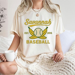 Retro Savannah Baseball T-Shirt: Vintage Soft Unisex Tee