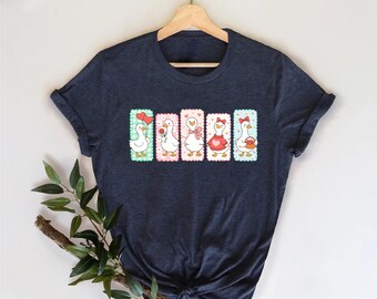 Just a Love Goose Valentine Day Shirt: Funny Goose Valentine T-Shirt, Cute Goose Shirt, Valentine Gift Tee