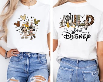 Disney Safari T-Shirt, Mickey and Friends Safari T-Shirt, Disney Family Safari Trip Shirt, Animal Kingdom Shirt, Wild About Disney Shirt