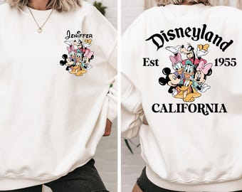 Custom Disneyland Sweatshirt: Mickey and Friends Family Disneyworld Sweat
