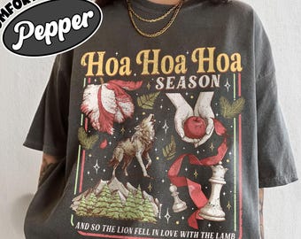 Camiseta inspirada en Crepúsculo, colores cómodos, camiseta de vampiros de la temporada "Hoa Hoa Hoa", camiseta de vampiros y lobos de City of Forks, regalo para amantes de los libros.