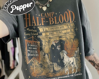 Camp Half Blood Pegasus Comfort Colors Shirt, Half Blood Chronicles Apparel, Greek Demigods T shirt, Gift For Book Lovers