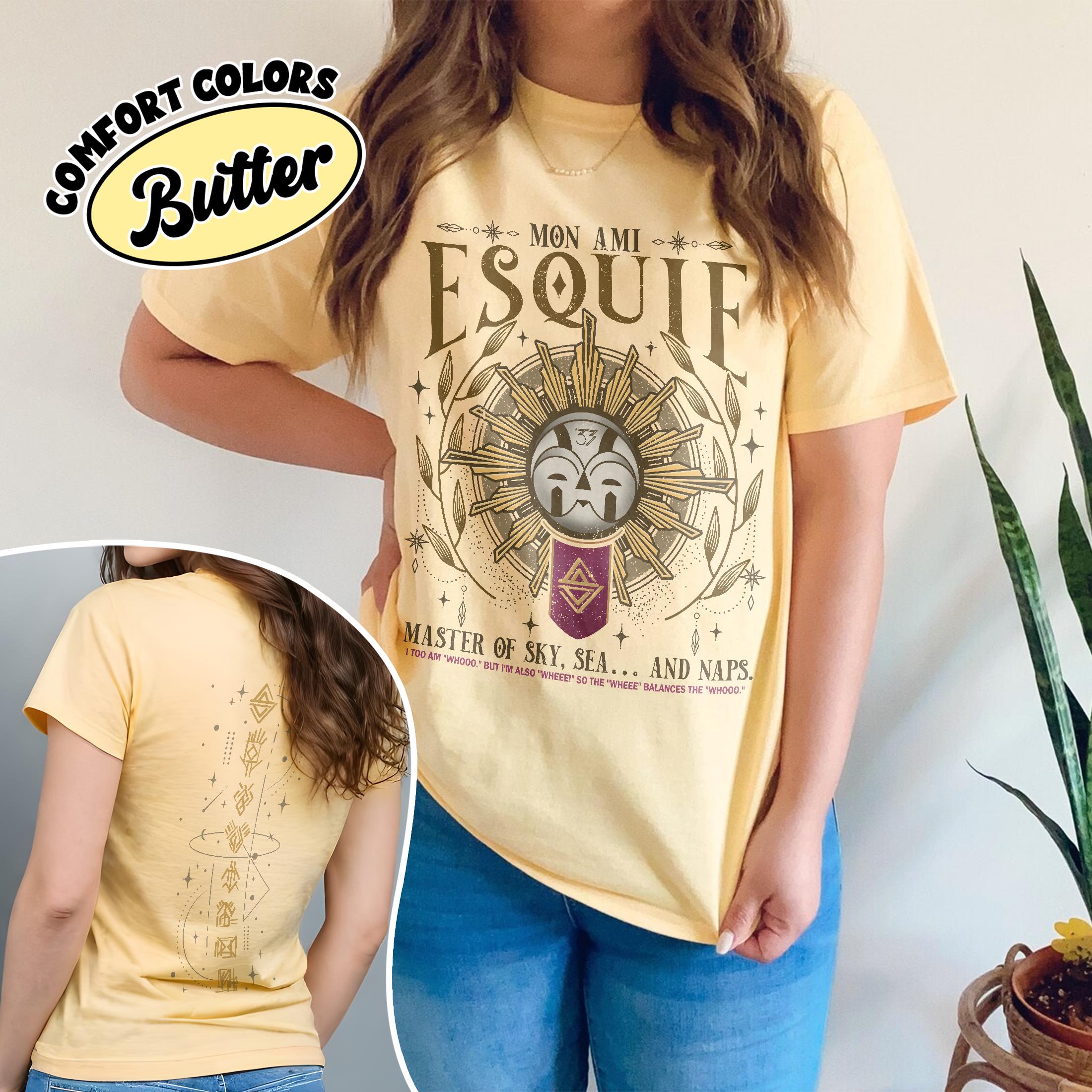 Esquie Clair Obscur Expedition 33 Shirt Comfort Colors, Whee Whoo