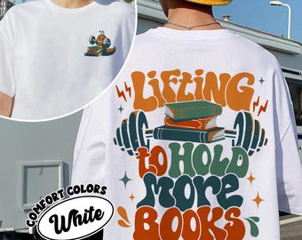 Bookish Pump Cover Gym Comfort Colors Shirt, Weightlifting Nerd Motivational T Shirt, Gym Lover, Bookish Workout Clothes Shirt