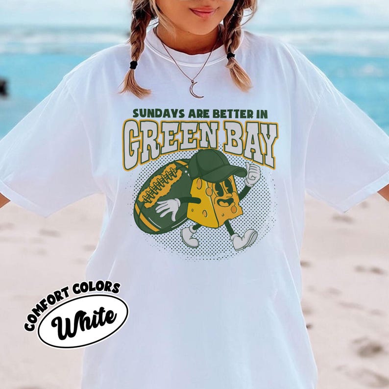 Green Bay Football Comfort Colors Shirt, Green Bay Cheese Head Shirt