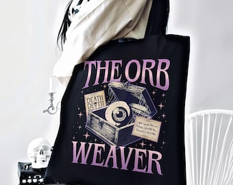 Dark Romance Fan Tote Bag, The Orb Weaver Tote Gift, Butcher & Blackbird Canvas Bag, Gift For Bookish Lover, Brynne Inspired Book Merch