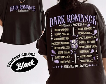 Dark Romance Reader Society Comfort Colors Shirt, Enemies To Lover T Shirt, Dark Romance World Tour Tee, Gift For Book Lover