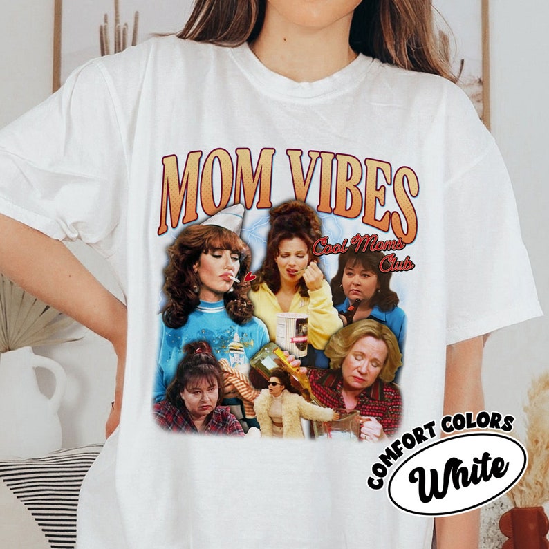 90’S Mom Vibes Comfort Colors Shirt, Funny Mom Shirts, Cool Moms Club T Shirt, Funny Mom Life Tee, Mother's Day Gift, Cool Mom Gifts image 3